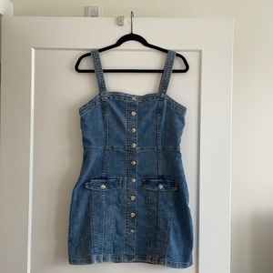H&M Denim Mini Dress; Size M
